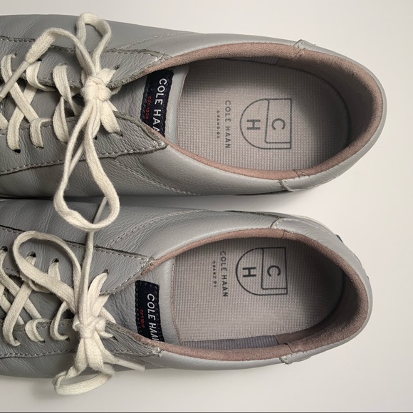 Cole Haan Gray Leather Sneakers - Picture 5 of 7